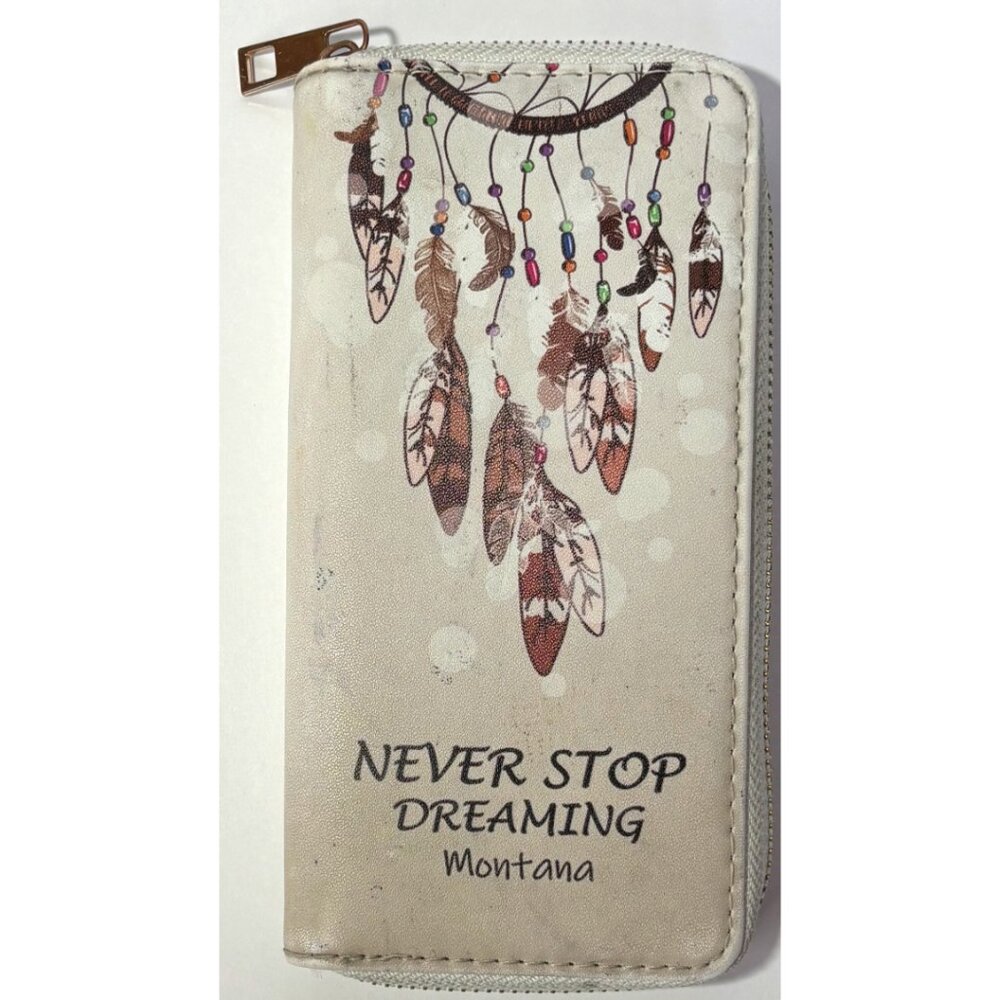 Never Stop Dreaming: Montana Women's Billfold Dreamcatcher Native American